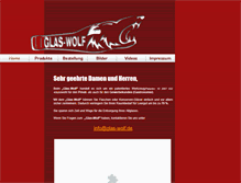 Tablet Screenshot of glas-wolf.de
